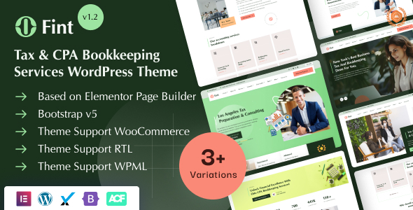 Fint - Tax & CPA Bookkeeping Services WordPress Theme icon