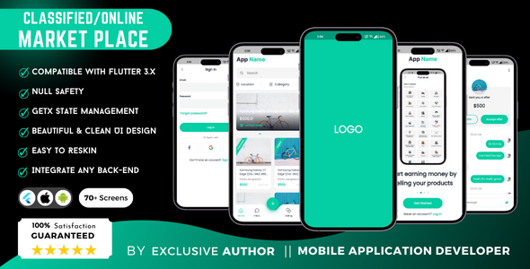 Flutter Classified Buy and Sell Marketplace | Flutter UI Kit icon