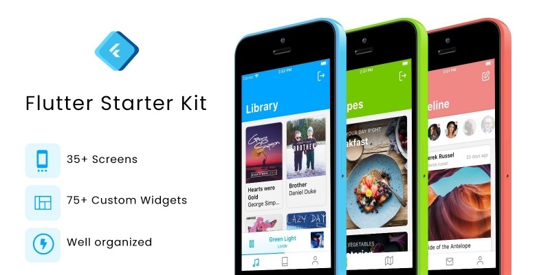 Flutter Starter Kit - UI Kit by Geniuscoders03 icon