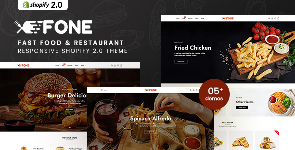 Fone - Fast Food & Restaurant Responsive Shopify 2.0 Theme icon