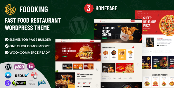 Foodking - Fast Food Restaurant WordPress Theme icon