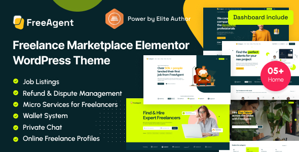 FreeAgent - Freelance Marketplace Elementor WordPress Theme icon