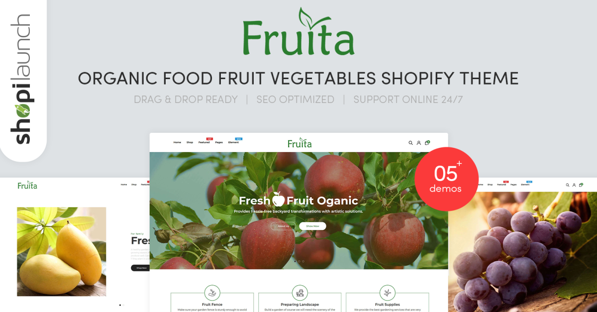 Fruita - Organic Food Fruit Vegetables Shopify Theme icon