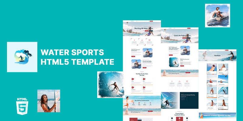 Funplash Extreme Water Sports HTML5 Template by Templatebae