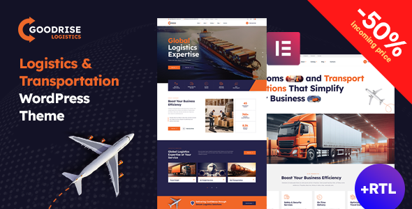 Goodrise - Logistics & Transportation WordPress Theme + RTL icon