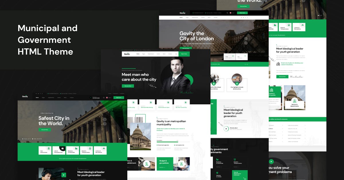 Govity - Municipal and Government HTML Template