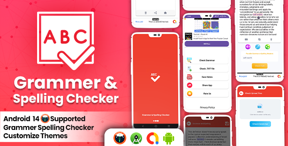 Grammer & Spelling Checker ,Grammar Checker for English, Grammar Writing Assistant, Grammer Checker& icon