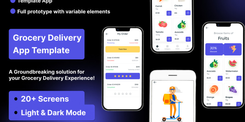Grocery Delivery App Flutter UI Kit by Miksilabs icon