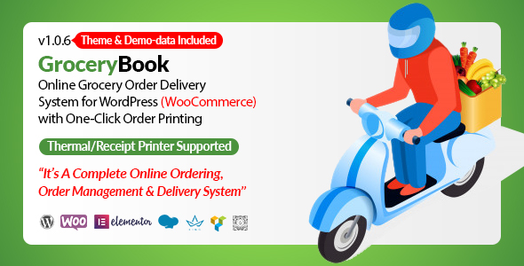 GroceryBook | Online Grocery Shopping & Delivery Management System for WordPress icon