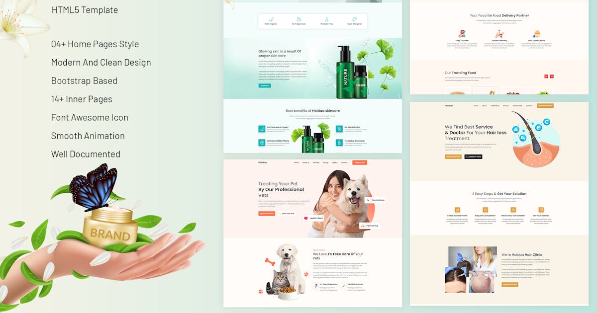 Haldaa- Marketing Landing pages HTML5 Template