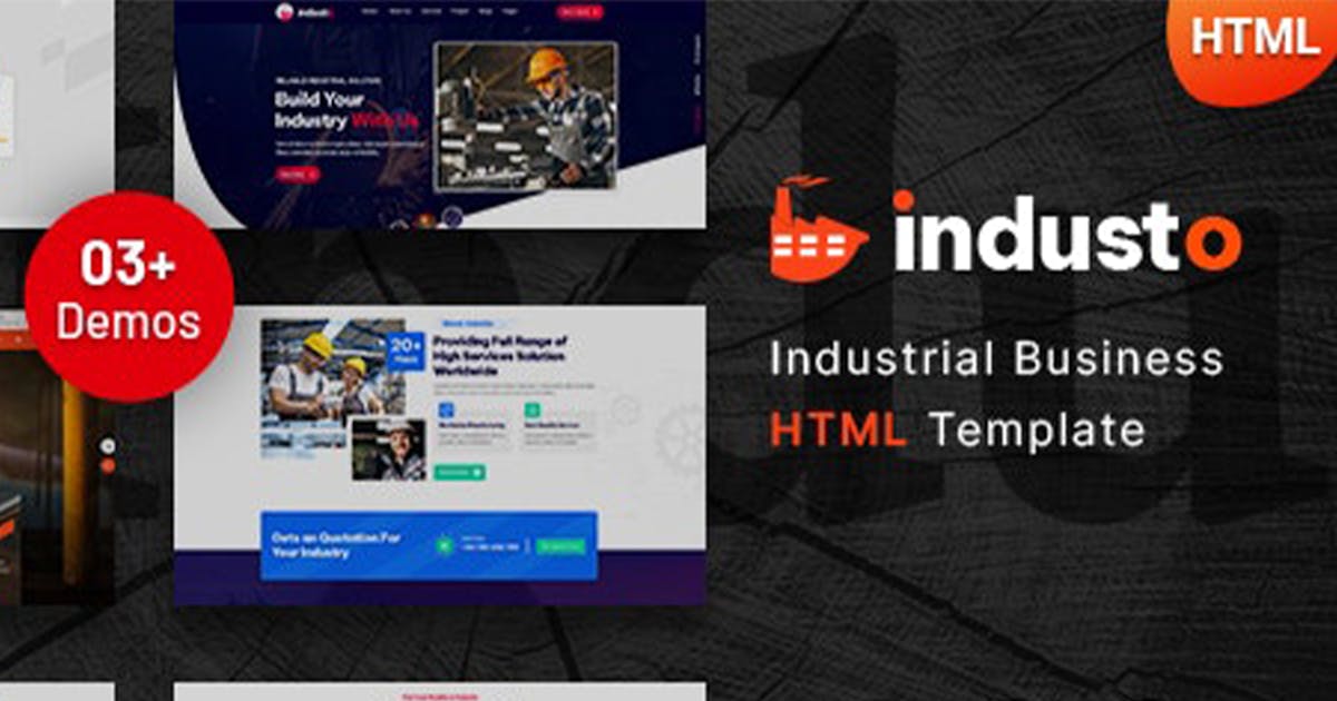 Industo - Industrial Industry & Factory Template