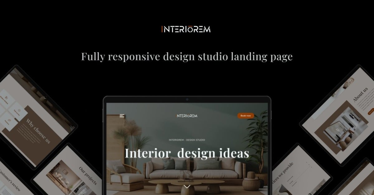 Interiorem Design Studio - Landing Page Template icon