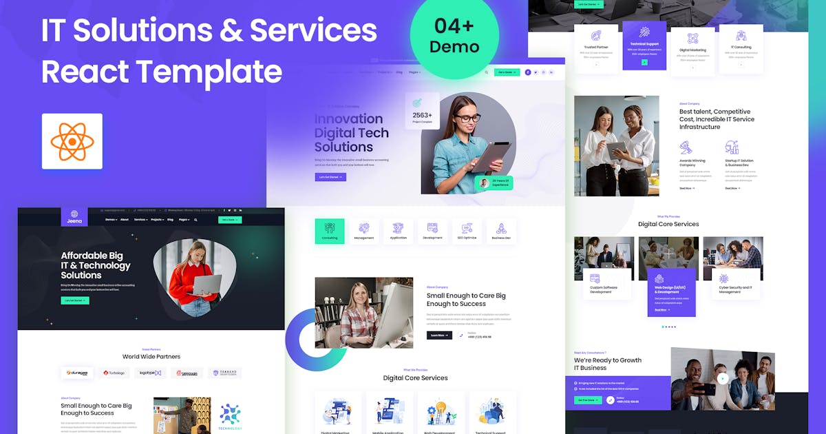 Jeena - Technology & IT Solutions React Template