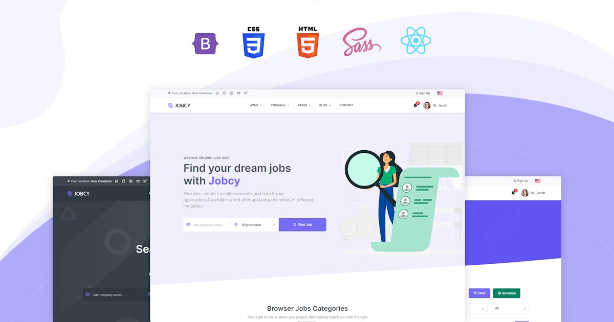 Jobcy - Job Board & Listing React Template icon