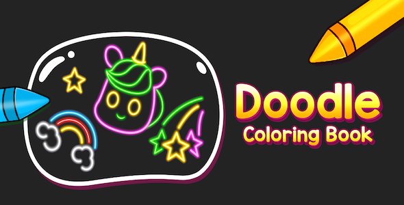 Kids Doodle Coloring Games For Kids + Ready For Publish icon