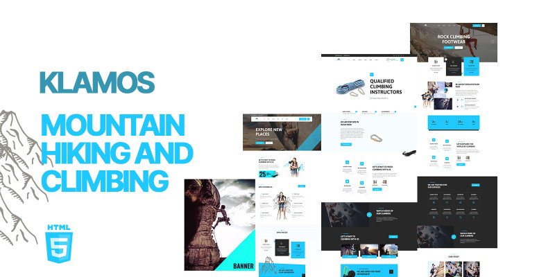 Klamos Mountain Hiking And Climbing HTML5 Website by Templatebae icon