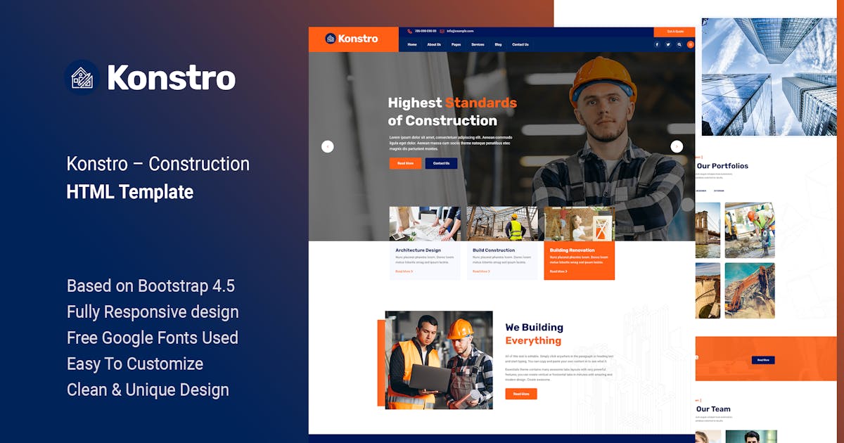Konstro - Construction HTML Template icon