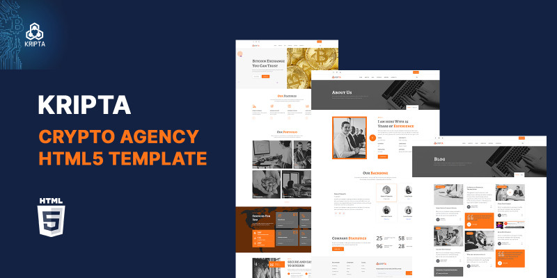 Kripta Crypto Currency Agency HTML5 Website by Templatebae icon