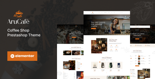 Leo Arucafe Elementor - Coffee Shop Prestashop Theme icon