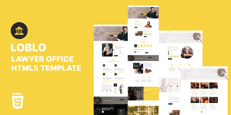 Loblo Lawyer And Law Firm HTML5 Website Template by Templatebae icon