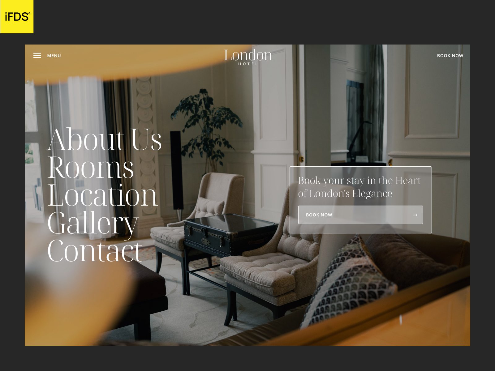 London Hotel Framer Template icon