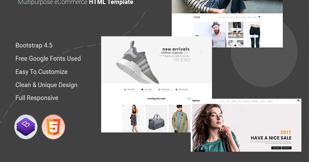 Marcus - Multipurpose eCommerce HTML Template