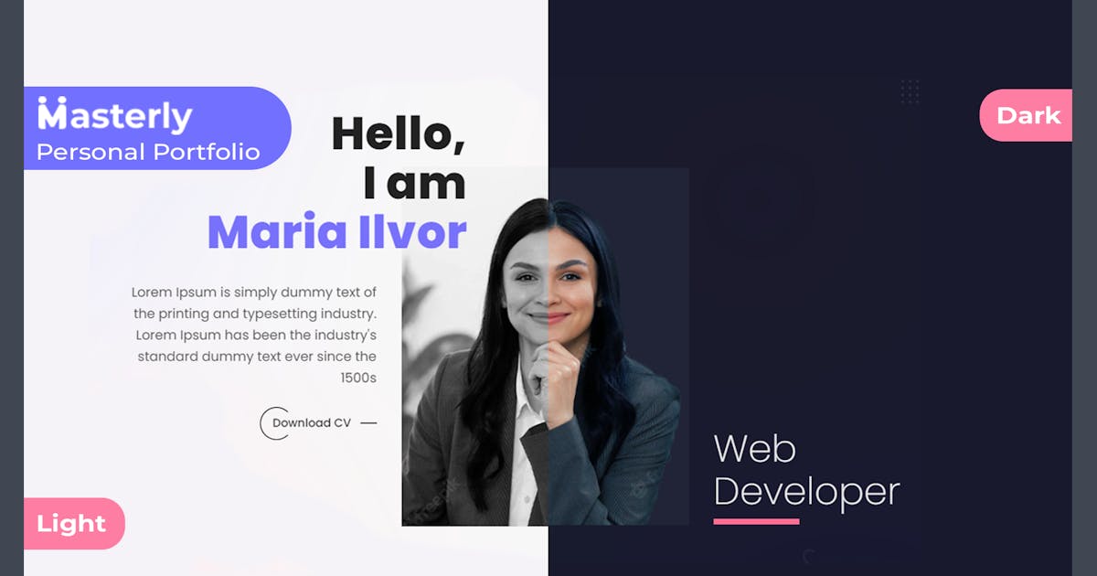 Masterly - Personal Portfolio HTML Template icon