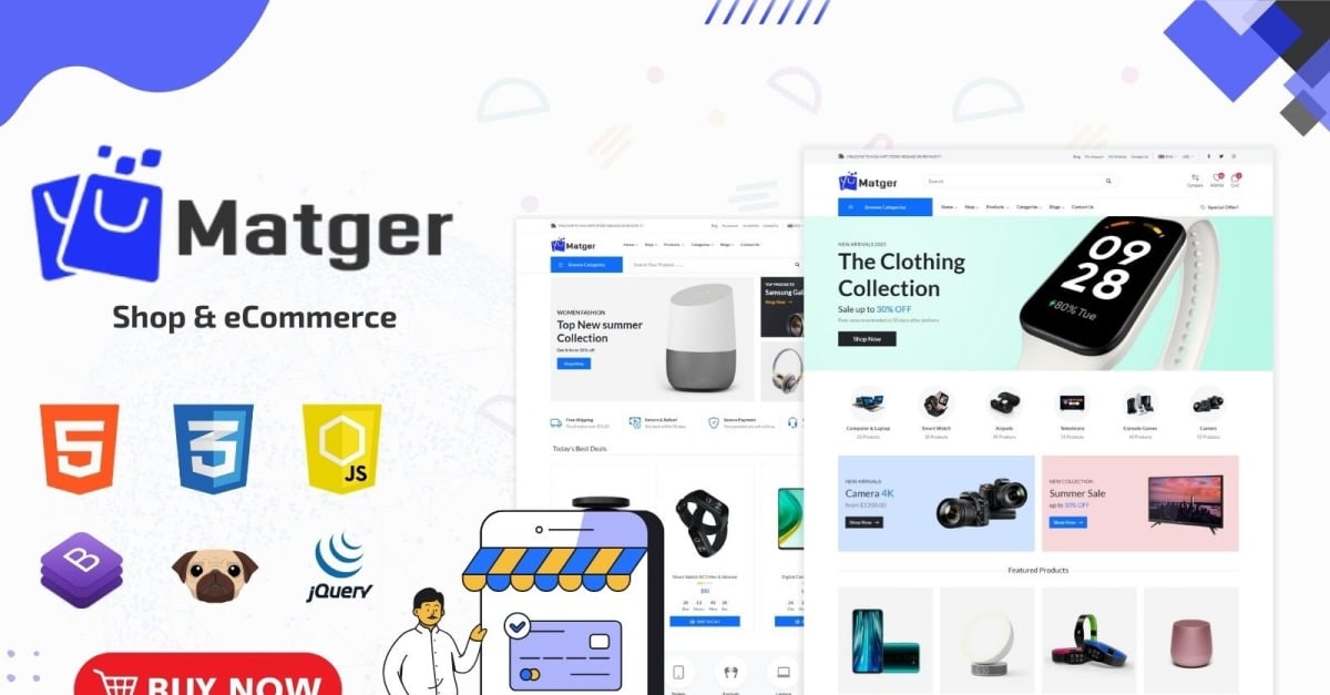 Matgar - Store & eCommerce Bootstrap HTML Template