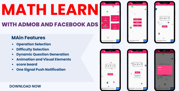 Math Learn ( Admob & Facebook Ads ) icon