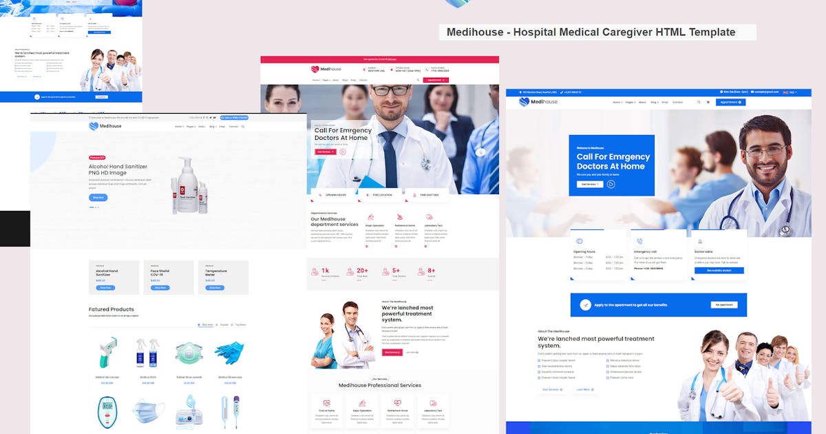 Medihouse - Hospital Medical Caregiver HTML Templa icon