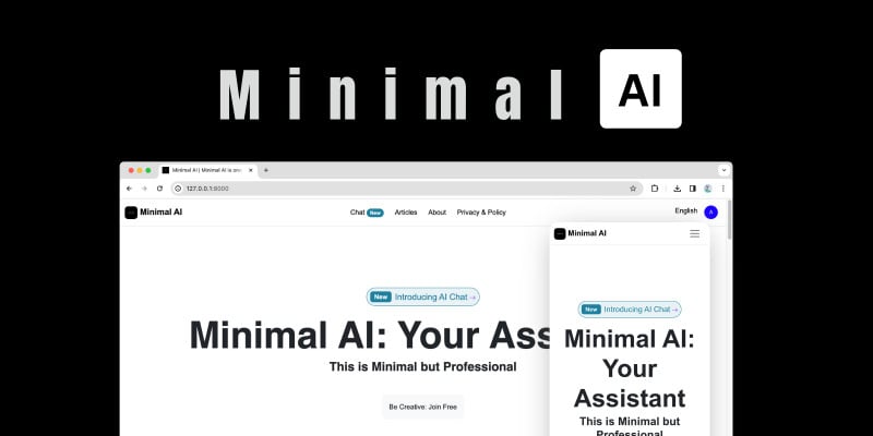 Minimal AI - Simple Reliable AI Tool by Piksera icon