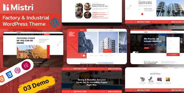 Mistri – Factory & Industrial WordPress Theme icon