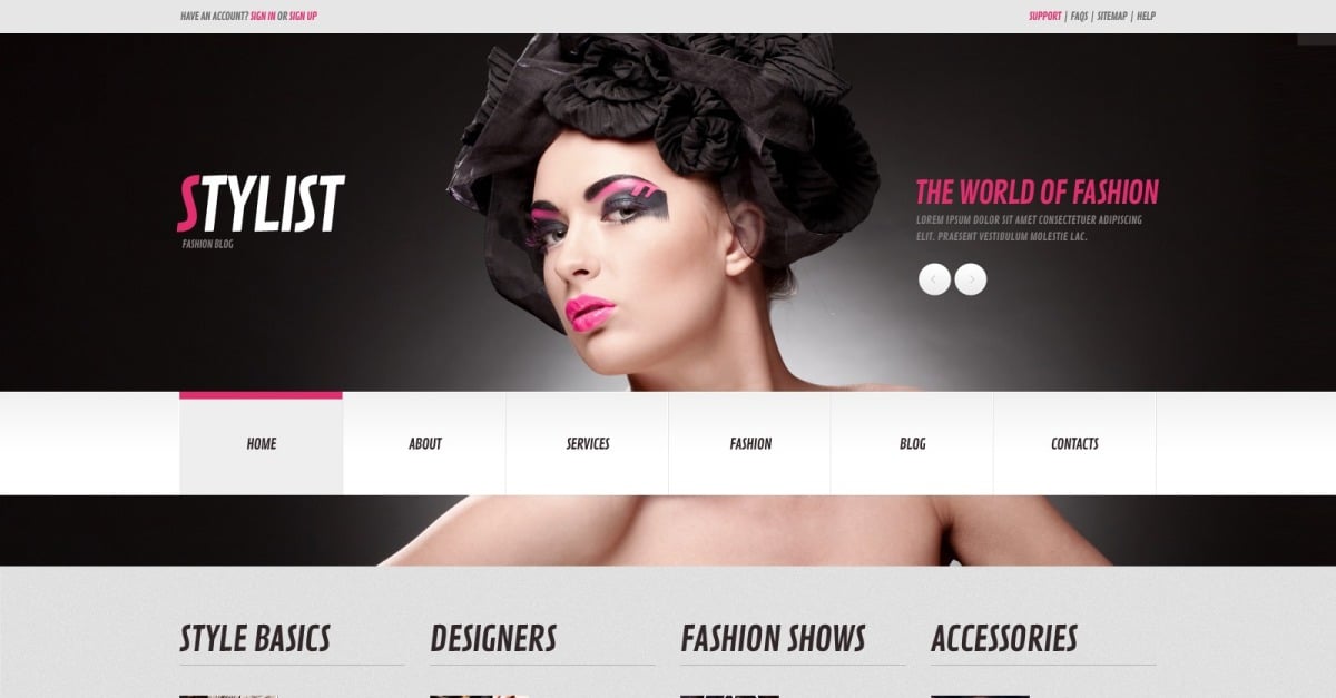 Model Agency Responsive WordPress Theme