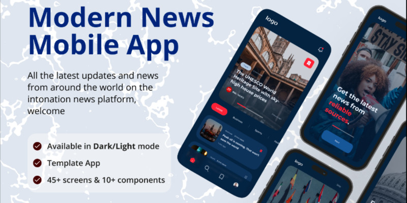 Modern News Flutter UI Kit by Miksilabs icon