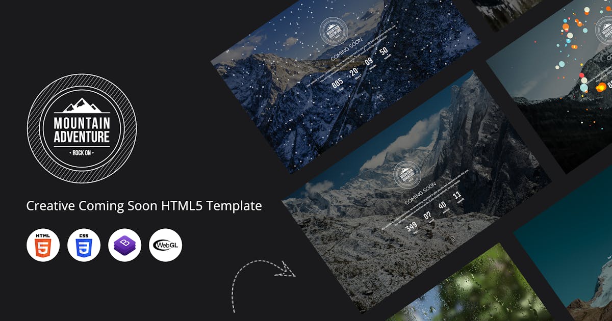 Mountain - Creative Coming Soon HTML5 Template