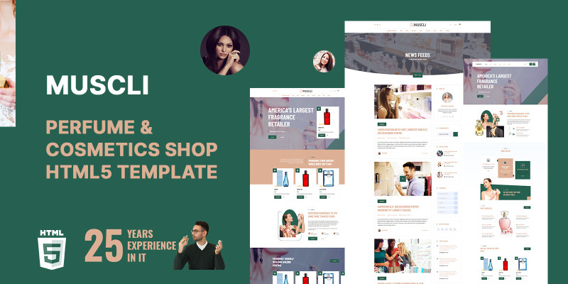 Muscli Cosmetics HTML5 Website Template by Templatebae icon