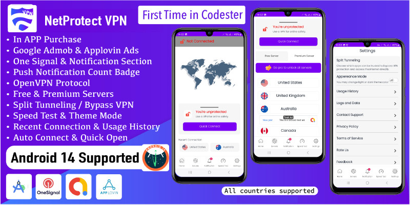 NetProtect VPN - Android App Template by Everestsofttech icon