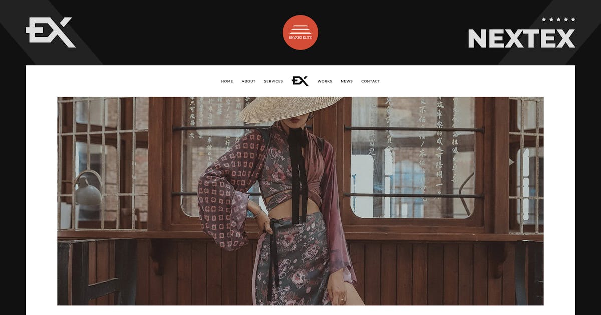 Nextex - One Page Photography Portfolio Template icon