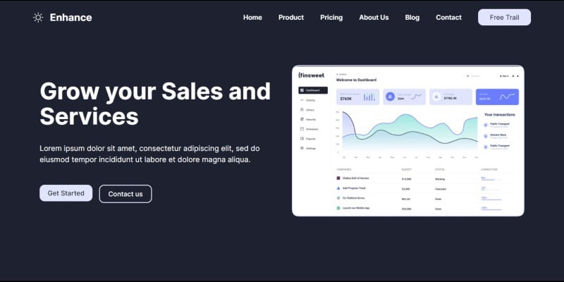 Next.js SaaS Web Template by FTStore icon