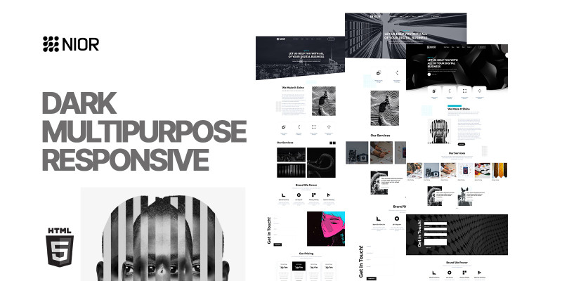 Nior Dark Multipurpose Responsive HTML5 Template by Templatebae icon