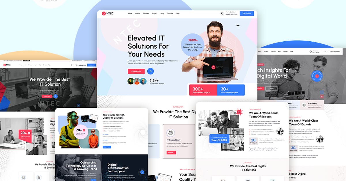 Ntec - Saas & IT Solution HTML Template