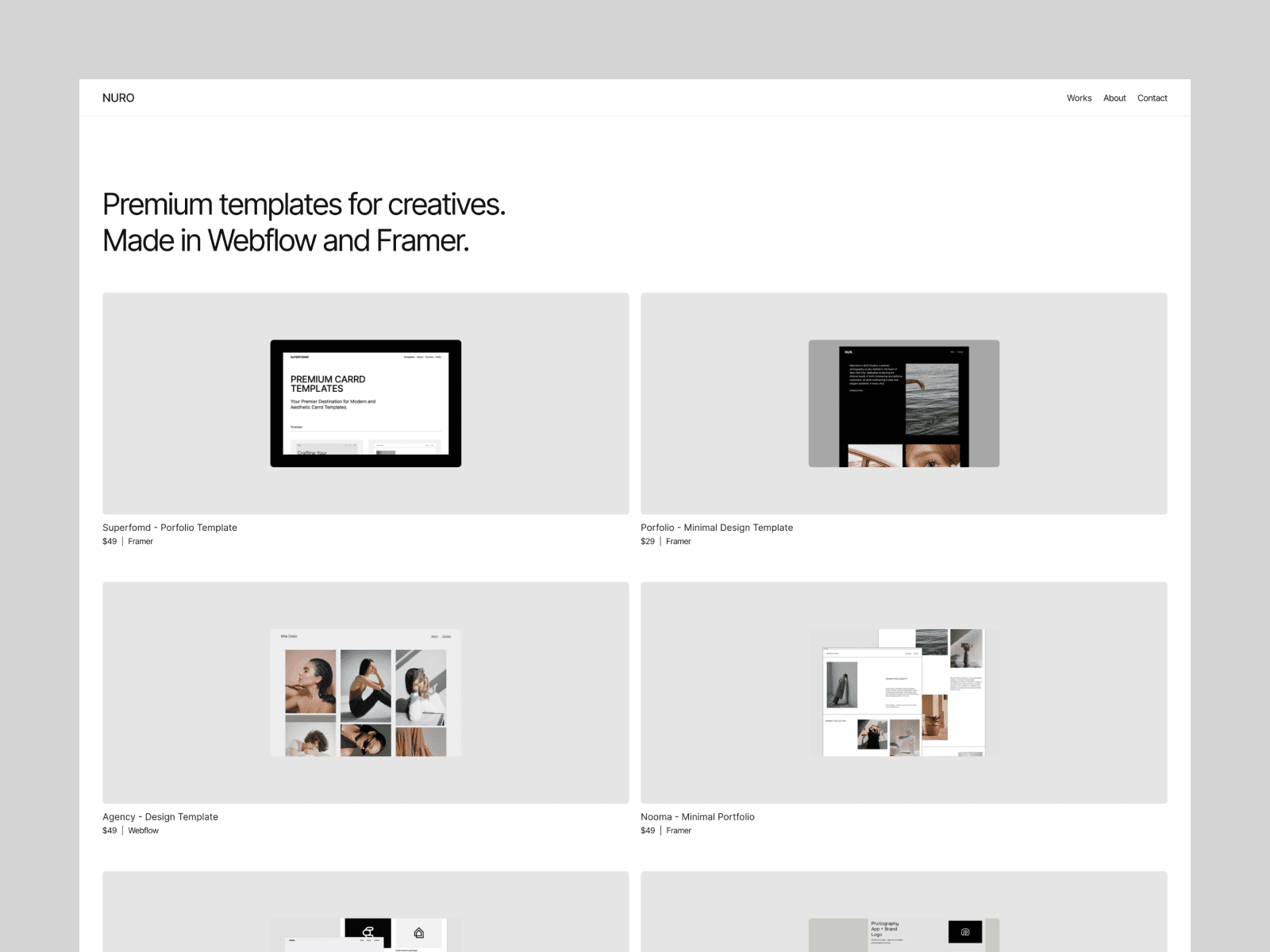 Nuro Framer Template icon