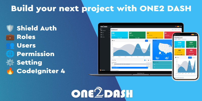 One2 Dash Lite - Admin Panel with Shield And CRU by Cycodetech icon