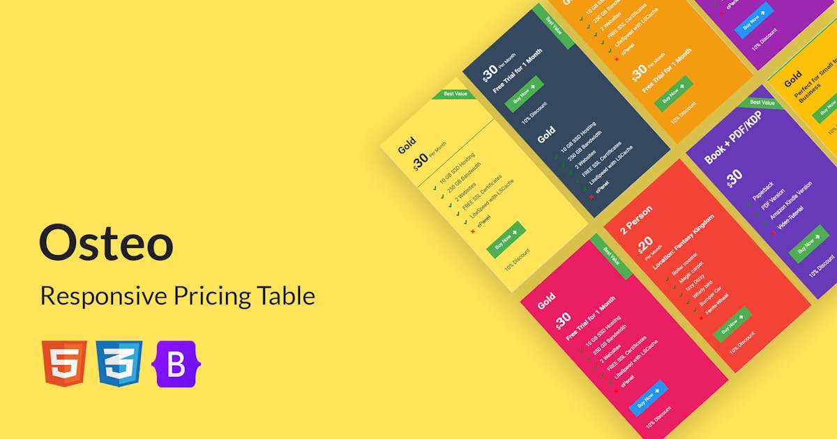 Osteo - Responsive Pricing Table icon