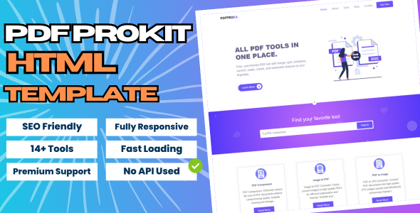PDFPro Kit - PDF Tools HTML Template icon