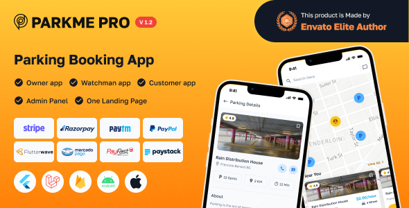 ParkMePRO - Flutter Complete Car Parking App with Owner and WatchMan app icon