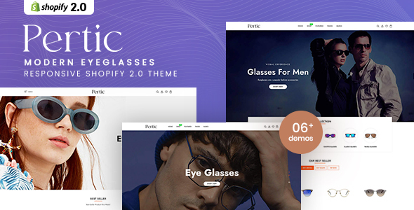 Pertic - Modern EyeGlasses Responsive Shopify 2.0 Theme icon