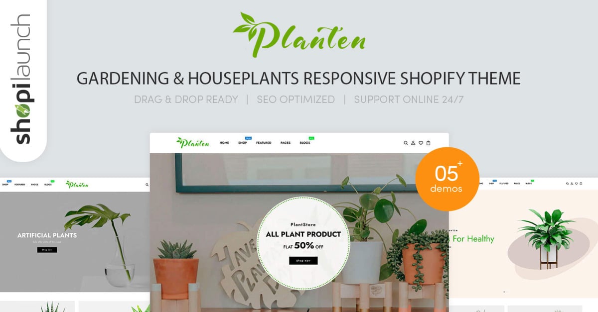 Planten - Gardening & Houseplants Responsive Shopify icon