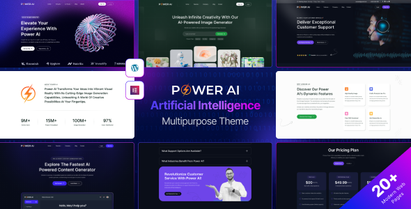 PowerAI - Artificial Intelligence Multipurpose WordPress Theme for Elementor icon