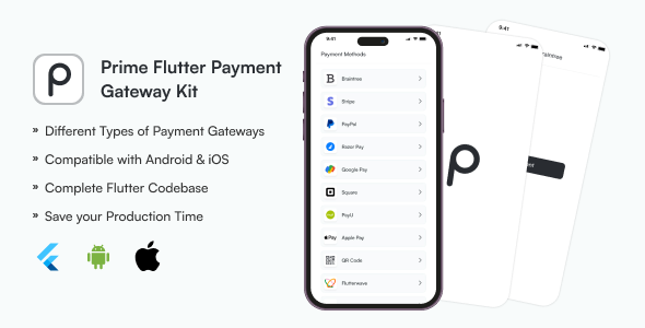 Prime Flutter Payment Gateways Kit icon